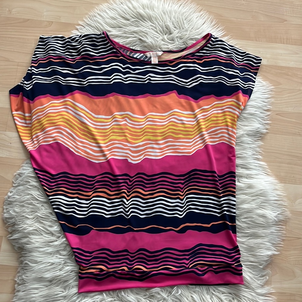 Tori Richard Womens Asymmetrical Top XXS